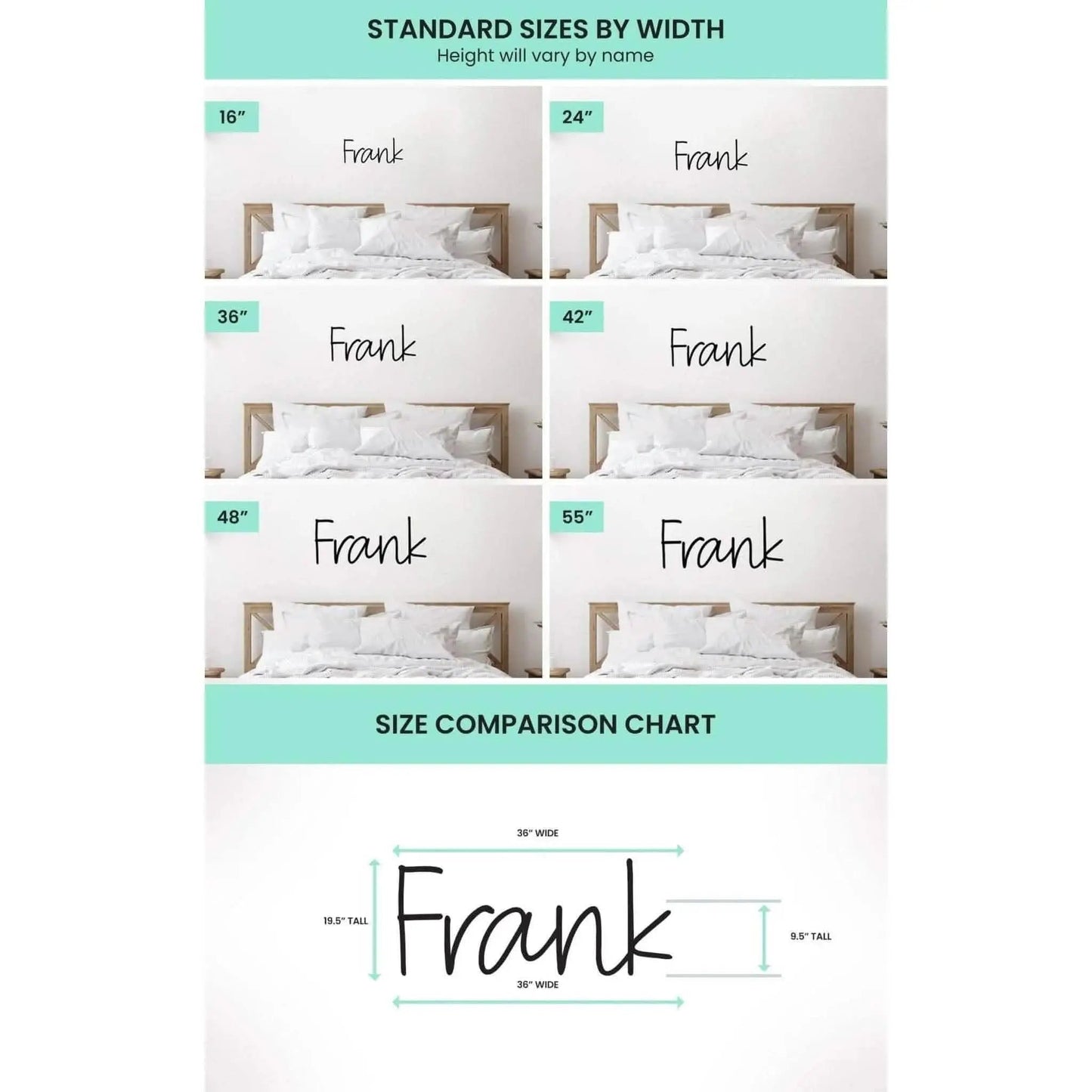 Modern Double Name Sign - Personalized - NameSigns.com