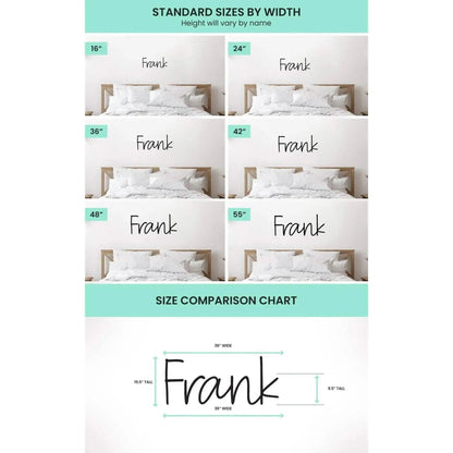 Modern Double Name Sign - Personalized - NameSigns.com