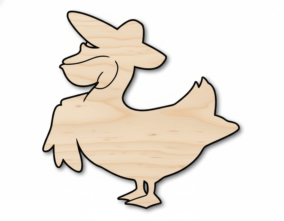 Mother Goose Wood Cutout Shape DIY Craft Cutout Blank Door Hanger Wooden Cutout Cut Outs - Unfinished - NameSigns.com