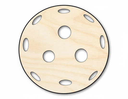 Pickleball Cutout – Custom Laser Cut Birch Wood Craft Shape for DIY Decor Blank Door Hanger Wooden Cutout Cut Outs - Unfinished - NameSigns.com