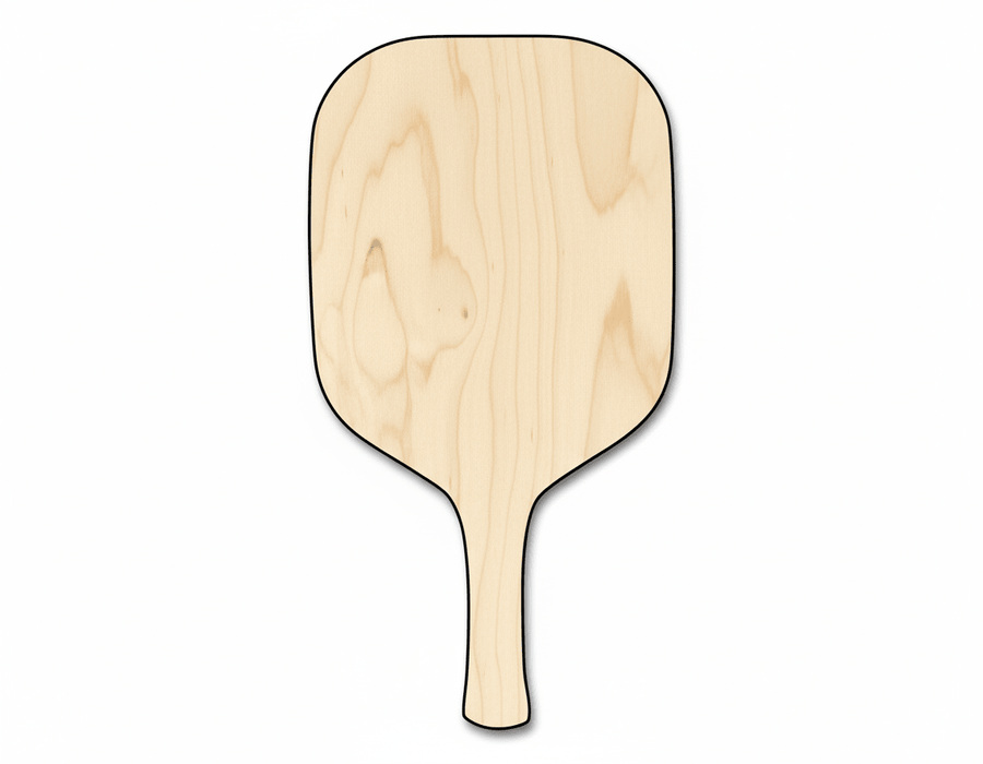 Pickleball Paddle Shape DIY Craft Cutout Blank Door Hanger Wooden Cutout Cut Outs - Unfinished - NameSigns.com