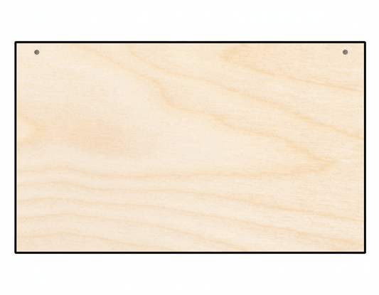 Rectangle Door Hanger DIY Craft Cutout Door Hanger Blank Door Hanger Wooden Cutout Cut Outs - Unfinished - NameSigns.com