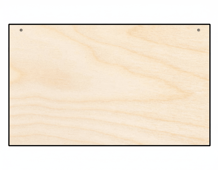 Rectangle Door Hanger DIY Craft Cutout Door Hanger Blank Door Hanger Wooden Cutout Cut Outs - Unfinished - NameSigns.com