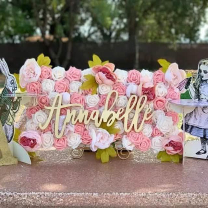 Round Baby Name Sign, Custom Baby Name Sign, Nursery Sign, Nursery Artwork, Custom Name Sign, Round Name Sign, Custom Cut Out, Baby Shower - NameSigns.com