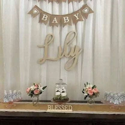 Round Baby Name Sign, Custom Baby Name Sign, Nursery Sign, Nursery Artwork, Custom Name Sign, Round Name Sign, Custom Cut Out, Baby Shower - NameSigns.com