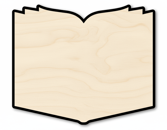 Storybook Wood Cutout Shape DIY Craft Cutout Blank Door Hanger Wooden Cutout Cut Outs - Unfinished - NameSigns.com