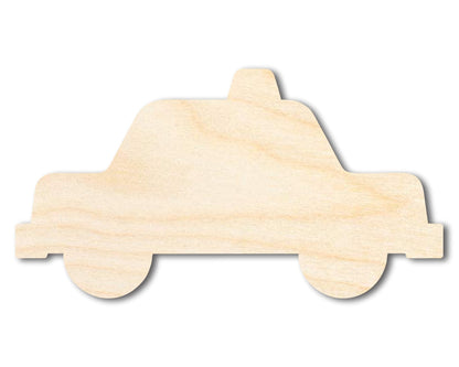 Unfinished Cartoon Police Car Shape | DIY Craft Cutout | up to 46" DIY - NameSigns.com