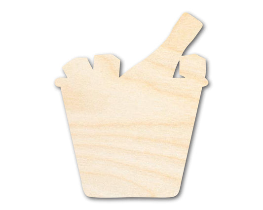 Unfinished Champagne Bucket Silhouette | DIY Craft Cutout | up to 46" DIY - NameSigns.com