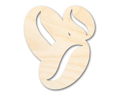Unfinished Coffee Beans Shape | DIY Craft Cutout | up to 46" DIY - NameSigns.com