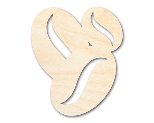 Unfinished Coffee Beans Shape | DIY Craft Cutout | up to 46" DIY - NameSigns.com