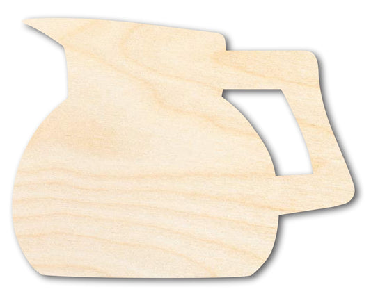 Unfinished Coffee Pot Shape | Craft Cutout | up to 46" DIY - NameSigns.com