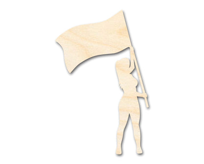 Unfinished Color Guard Shape | Craft Cutout | up to 46" DIY - NameSigns.com