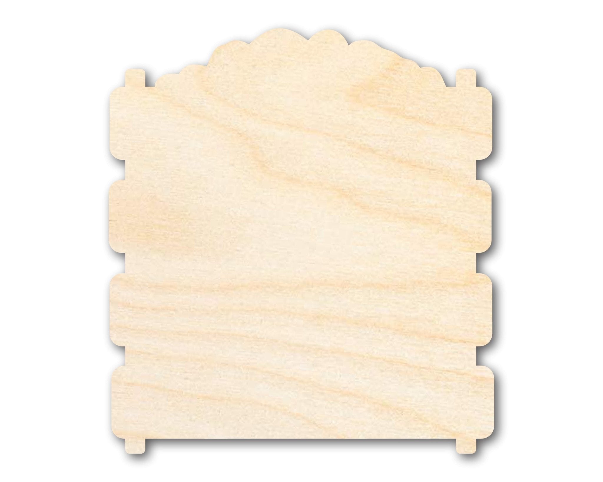 Unfinished Wood Shape Cut Out Unfinished Compost Bin Wooden Cutout ...