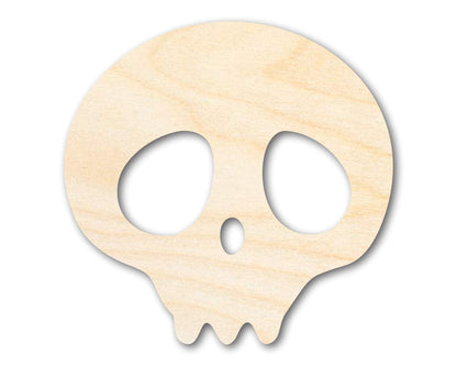 Unfinished Cute Skull Shape | Craft Cutout | up to 46" DIY - NameSigns.com
