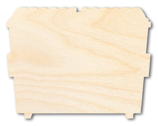 Unfinished Dumpster Shape | DIY Craft Cutout | up to 46" DIY - NameSigns.com