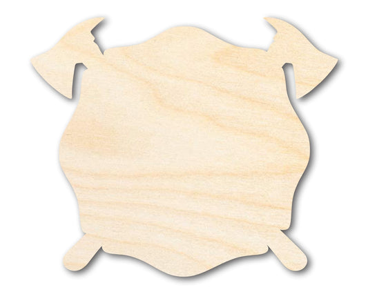 Unfinished Firefighter Symbol Shape | DIY Craft Cutout | up to 46" DIY - NameSigns.com