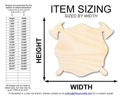 Unfinished Firefighter Symbol Shape | DIY Craft Cutout | up to 46" DIY - NameSigns.com