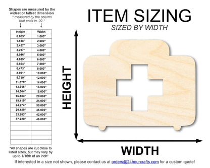 Unfinished First Aid Shape | DIY Craft Cutout | up to 46" DIY - NameSigns.com