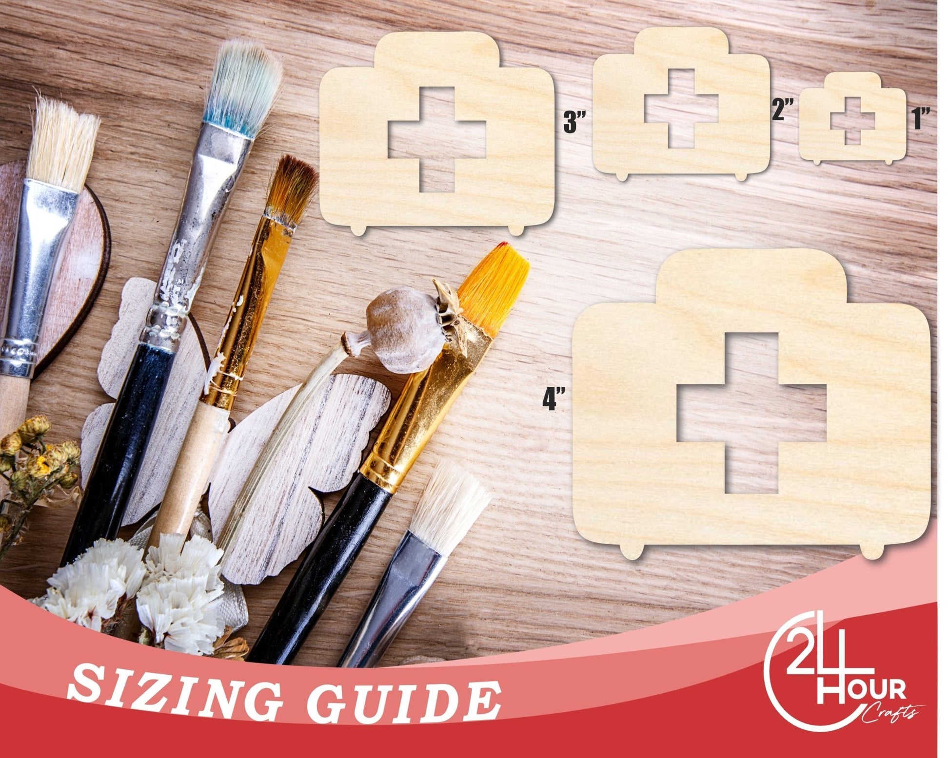 Unfinished First Aid Shape | DIY Craft Cutout | up to 46" DIY - NameSigns.com
