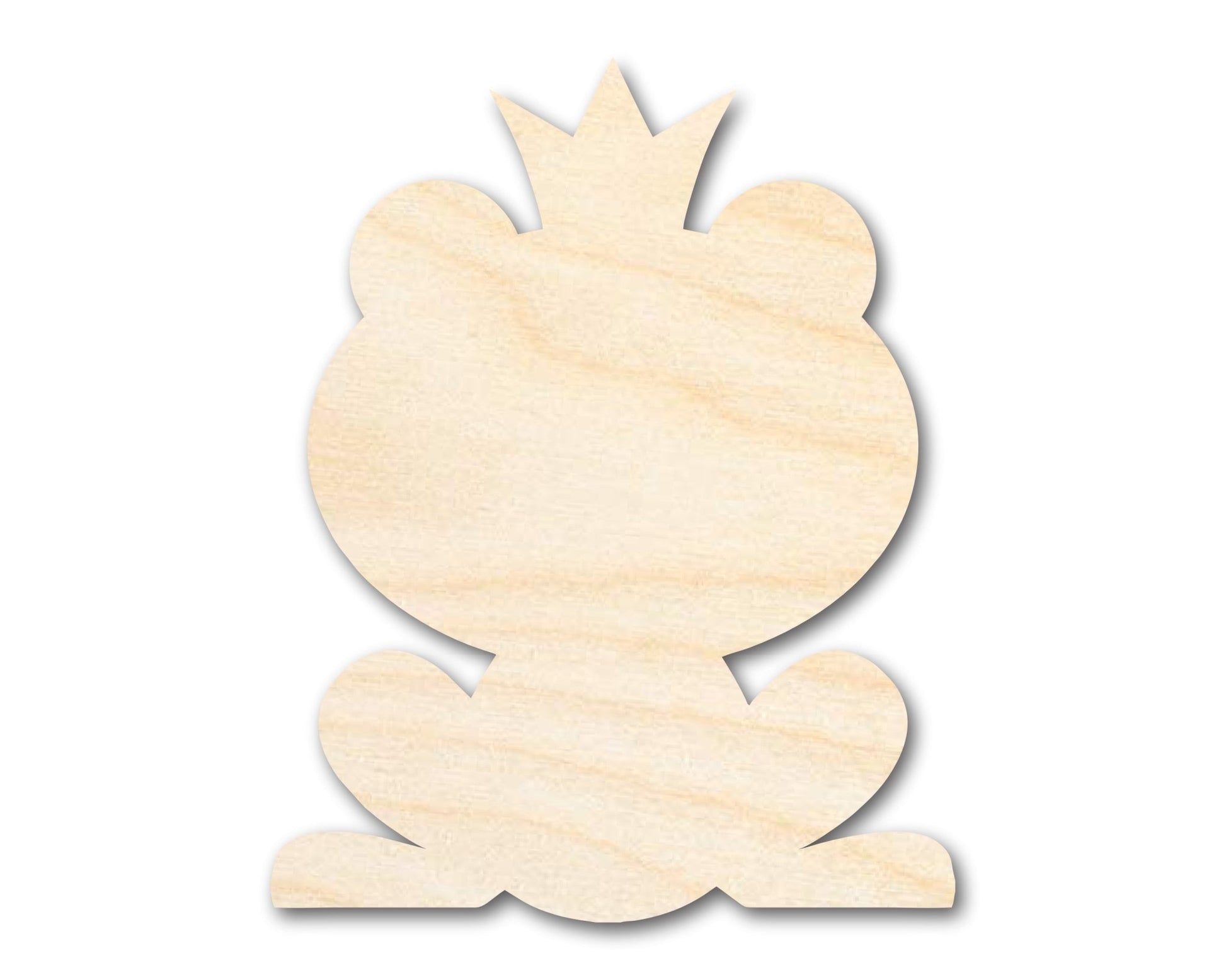 Unfinished Frog Prince Wood Cutout Shape | DIY Craft Cutout | up to 46" DIY - NameSigns.com
