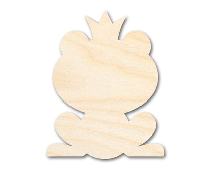Unfinished Frog Prince Wood Cutout Shape | DIY Craft Cutout | up to 46" DIY - NameSigns.com