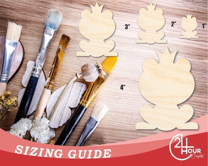 Unfinished Frog Prince Wood Cutout Shape | DIY Craft Cutout | up to 46" DIY - NameSigns.com