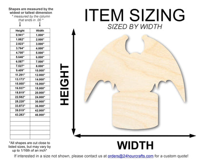 Unfinished Gargoyle Statue Shape | DIY Craft Cutout | up to 46" DIY - NameSigns.com