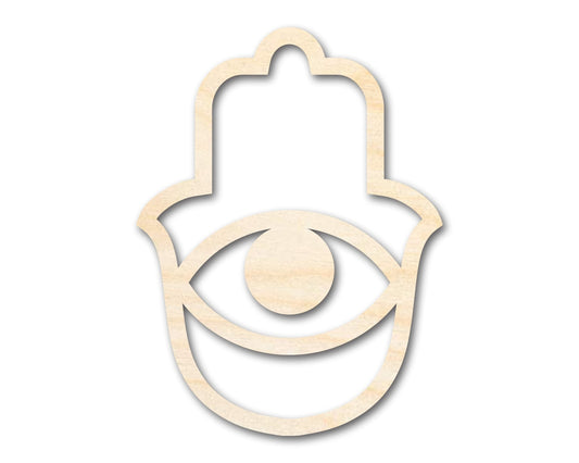 Unfinished Hamsa Eye Shape | DIY Craft Cutout | up to 46" DIY - NameSigns.com