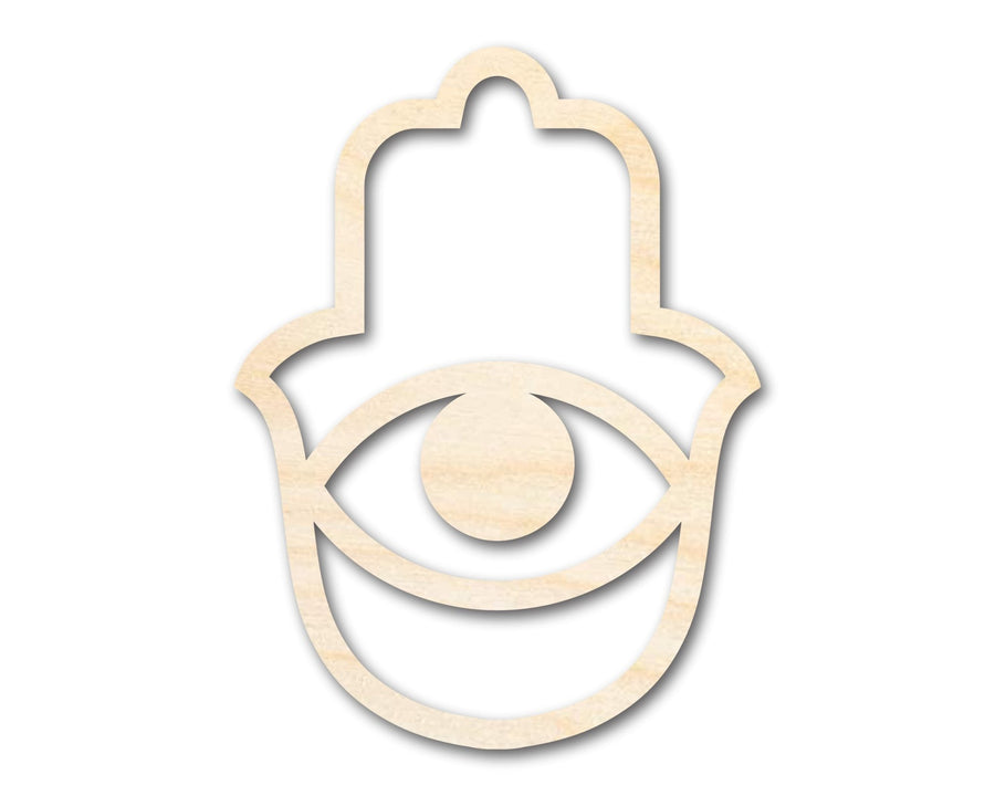 Unfinished Hamsa Eye Shape | DIY Craft Cutout | up to 46" DIY - NameSigns.com