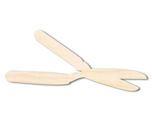 Unfinished Hedge Shears Wooden Cutout – Birch Wood Craft Shape for DIY Projects - NameSigns.com
