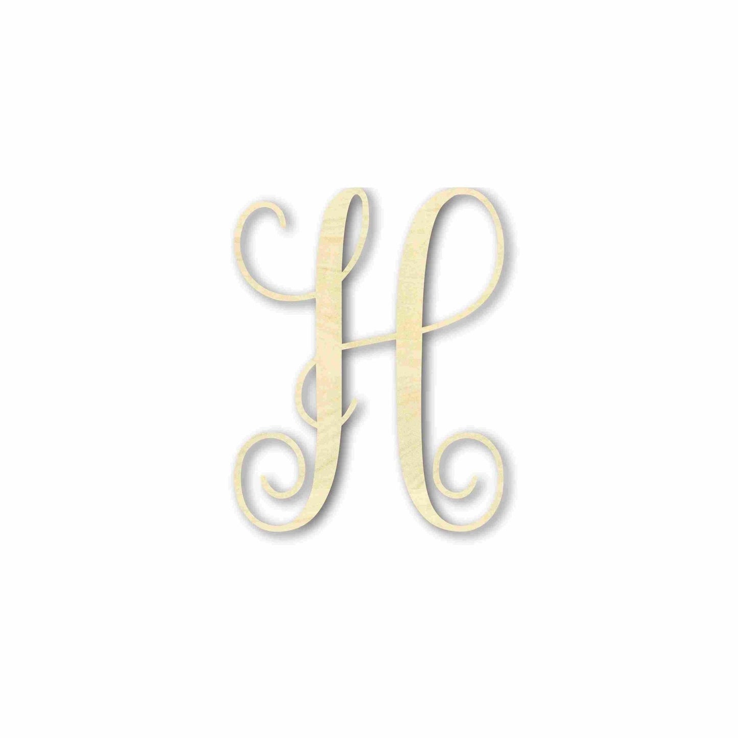 Unfinished Individual Wood Monogram Personalized - Weddings - Nursery - Wall Hang - up to 46" High DIY - NameSigns.com