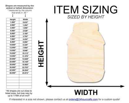 Unfinished Mayonnaise Shape | DIY Craft Cutout | up to 46" DIY - NameSigns.com