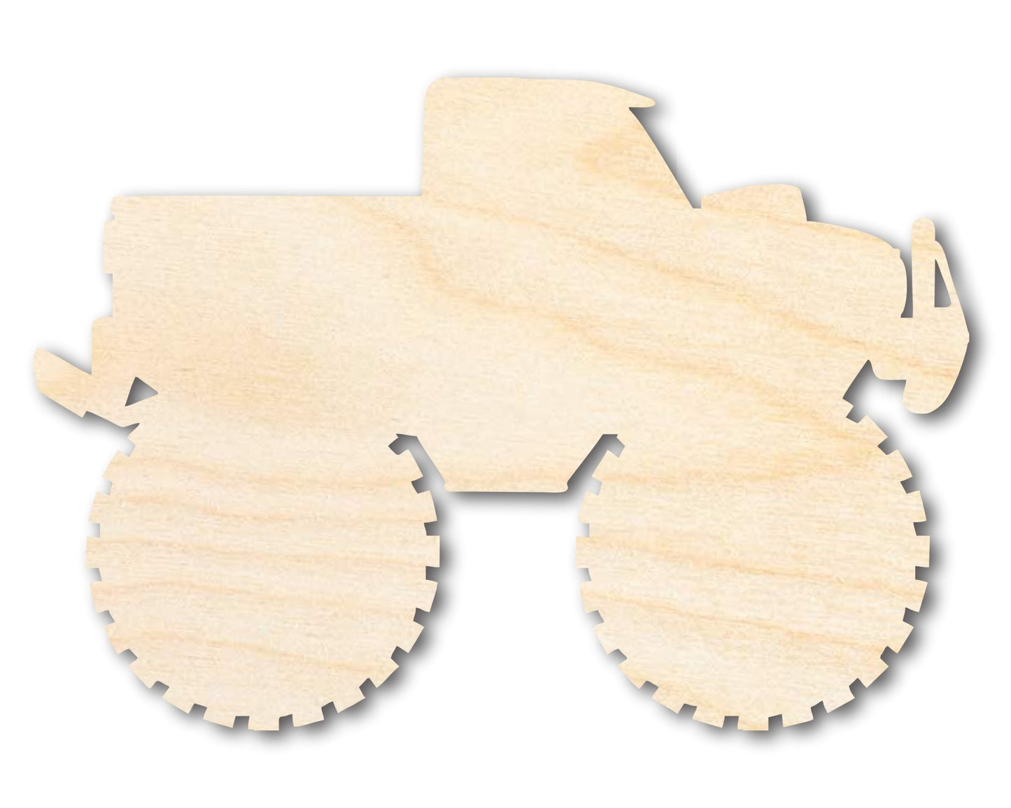 Unfinished Monster Truck Shape | DIY Craft Cutout | up to 46" DIY - NameSigns.com