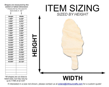Unfinished Morel Mushroom Shape | DIY Craft Cutout | up to 46" DIY - NameSigns.com