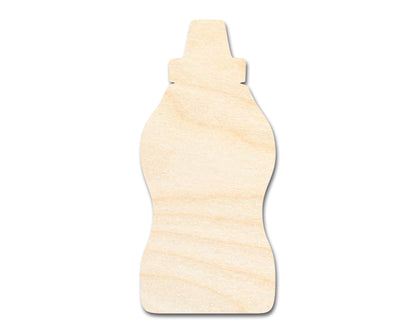 Unfinished Mustard Bottle Shape | DIY Craft Cutout | up to 46" DIY - NameSigns.com