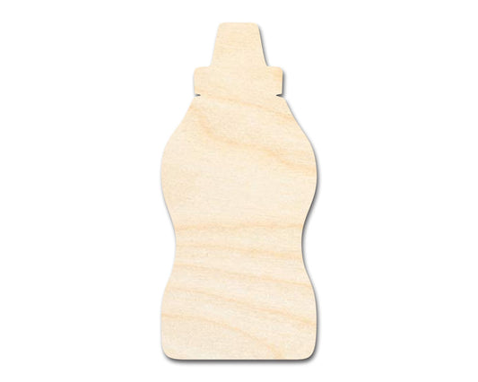 Unfinished Mustard Bottle Shape | DIY Craft Cutout | up to 46" DIY - NameSigns.com