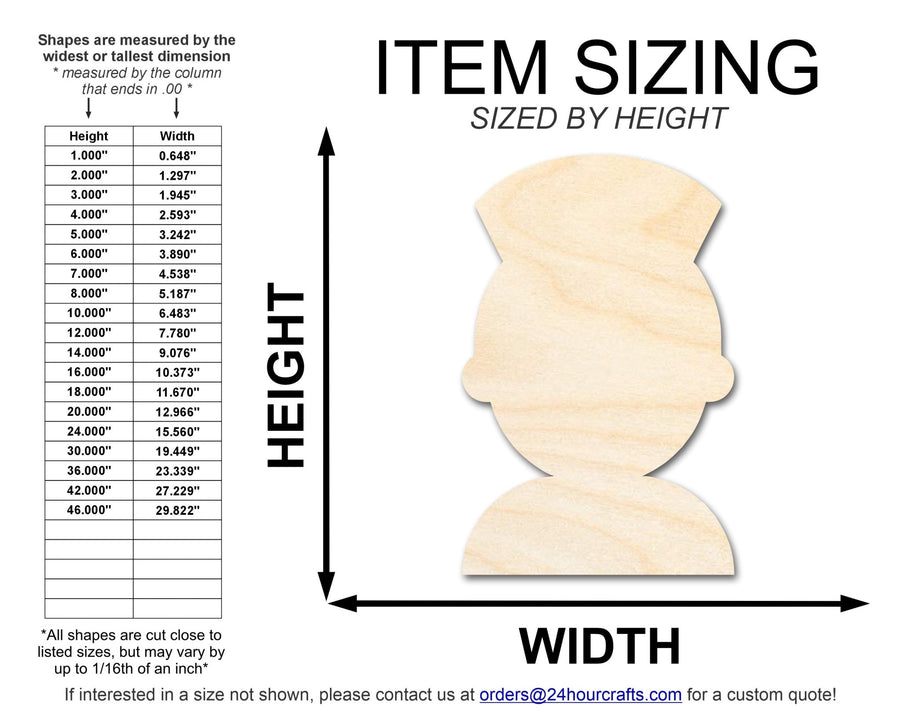 Unfinished Nurse Shape | DIY Craft Cutout | up to 46" DIY - NameSigns.com