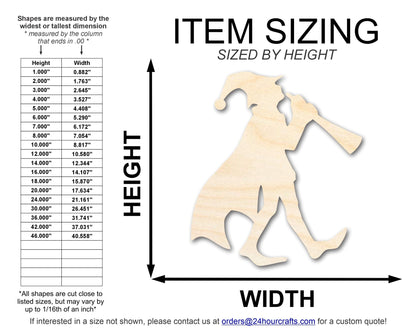 Unfinished Piper Wood Cutout Shape | DIY Craft Cutout | up to 46" DIY - NameSigns.com