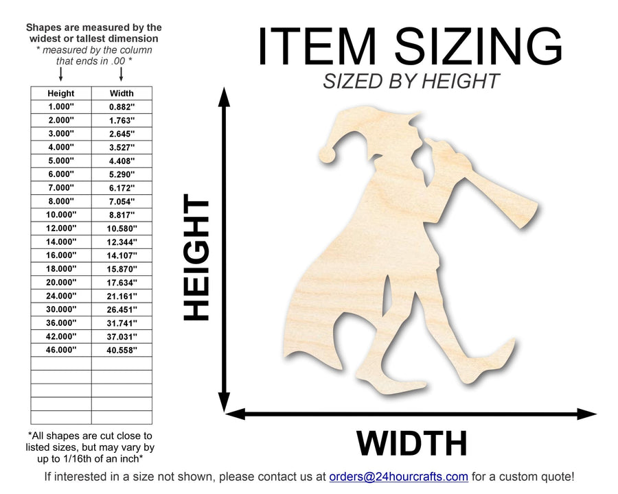 Unfinished Piper Wood Cutout Shape | DIY Craft Cutout | up to 46" DIY - NameSigns.com