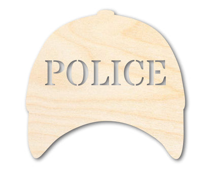 Unfinished Police Cap Shape | DIY Craft Cutout | up to 46" DIY - NameSigns.com