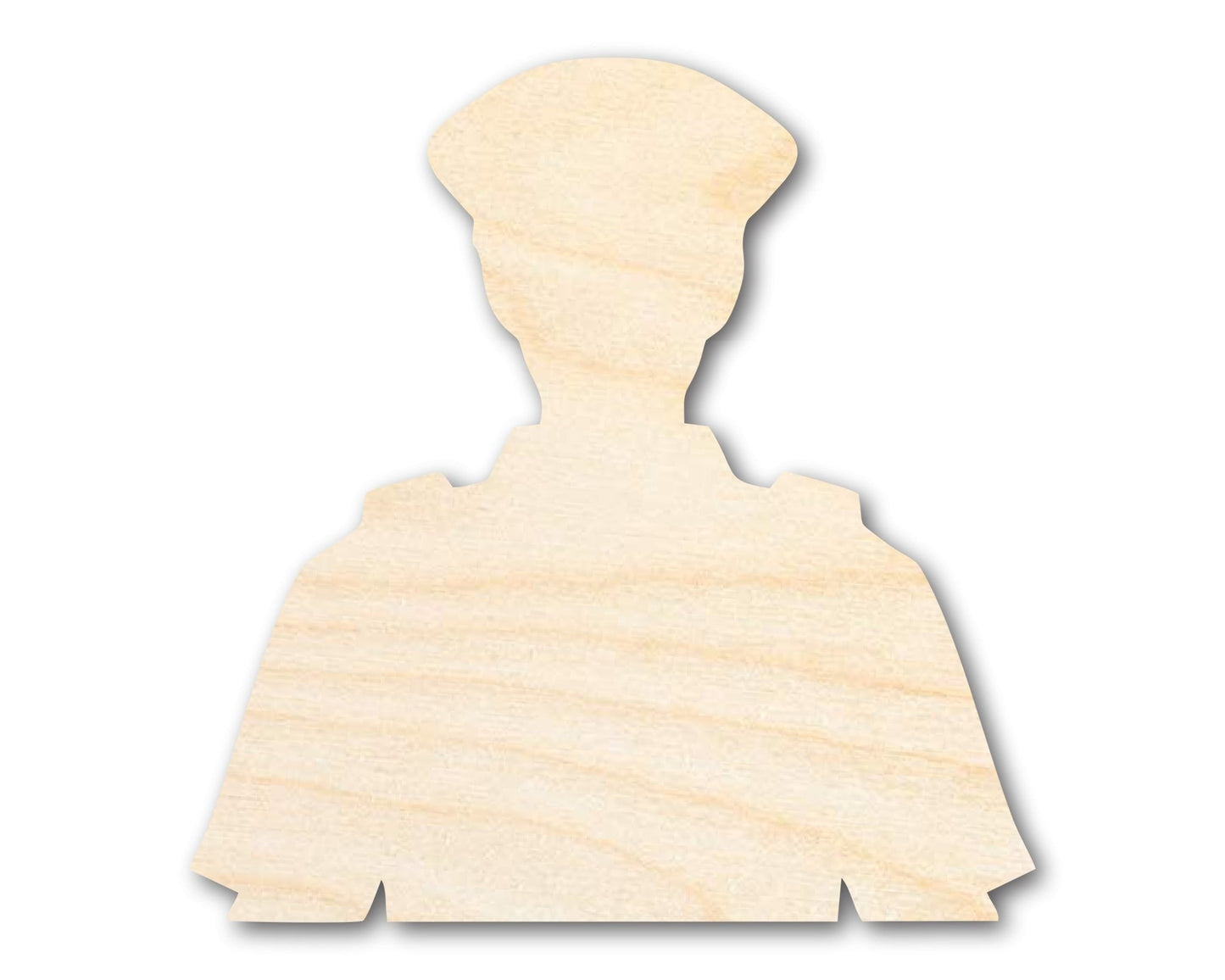 Unfinished Police Officer Shape | DIY Craft Cutout | up to 46" DIY - NameSigns.com