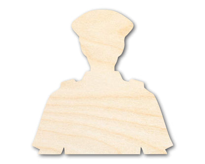 Unfinished Police Officer Shape | DIY Craft Cutout | up to 46" DIY - NameSigns.com