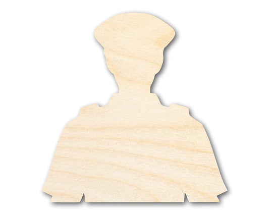 Unfinished Police Officer Shape | DIY Craft Cutout | up to 46" DIY - NameSigns.com