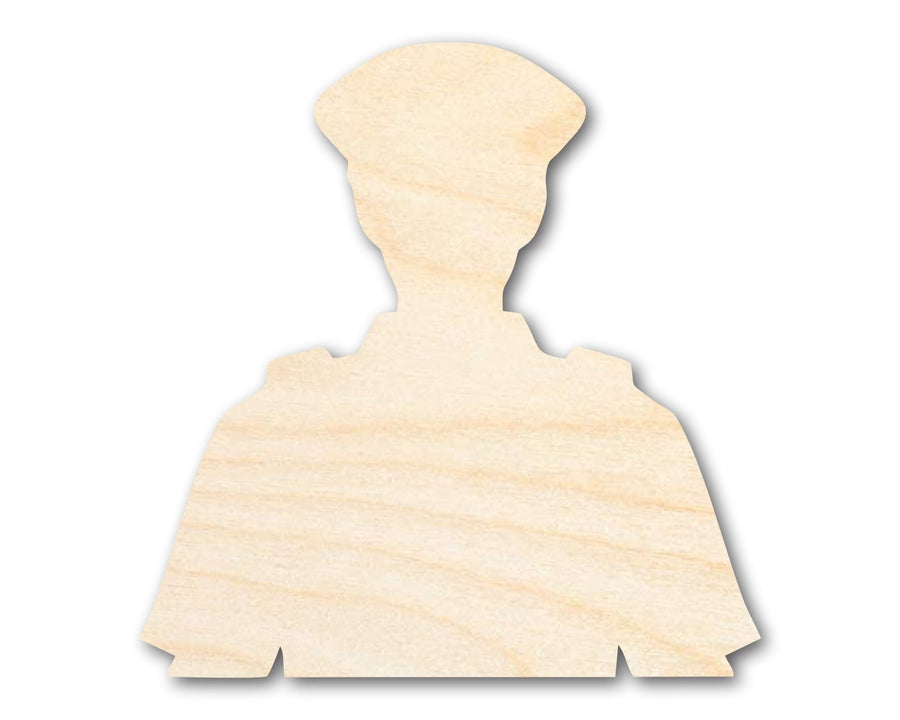 Unfinished Police Officer Shape | DIY Craft Cutout | up to 46" DIY - NameSigns.com
