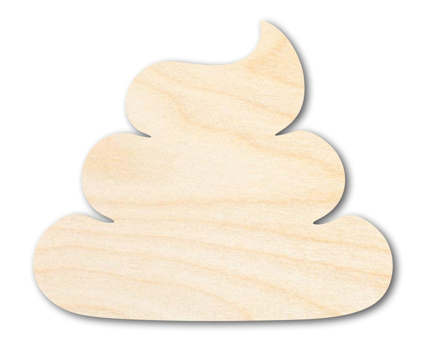 Unfinished Poop Shape | Craft Cutout | up to 46" DIY - NameSigns.com