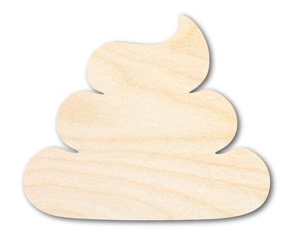 Unfinished Poop Shape | Craft Cutout | up to 46" DIY - NameSigns.com
