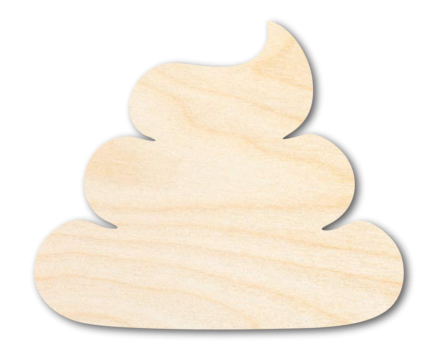 Unfinished Poop Shape | Craft Cutout | up to 46" DIY - NameSigns.com