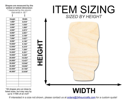 Unfinished Relish Bottle Shape | DIY Craft Cutout | up to 46" DIY - NameSigns.com