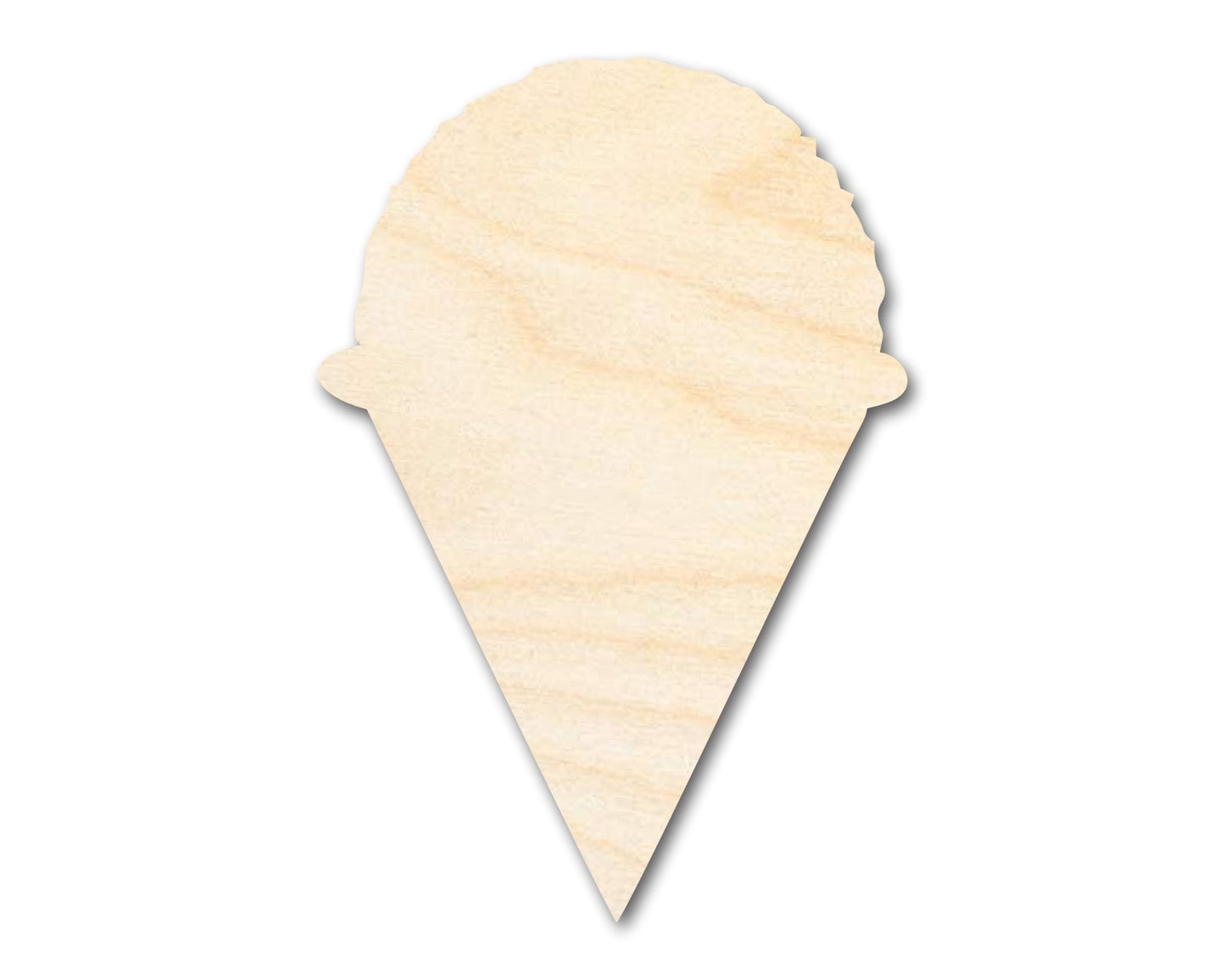Unfinished Snow Cone Shape | DIY Craft Cutout | up to 46" DIY - NameSigns.com