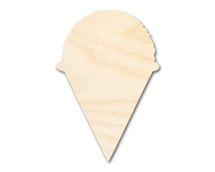 Unfinished Snow Cone Shape | DIY Craft Cutout | up to 46" DIY - NameSigns.com